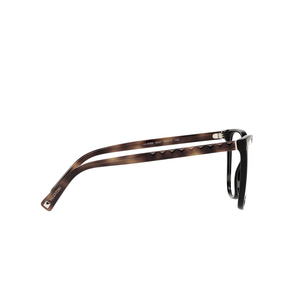 Valentino VA3059 Eyeglasses 5001 Black - 3/4