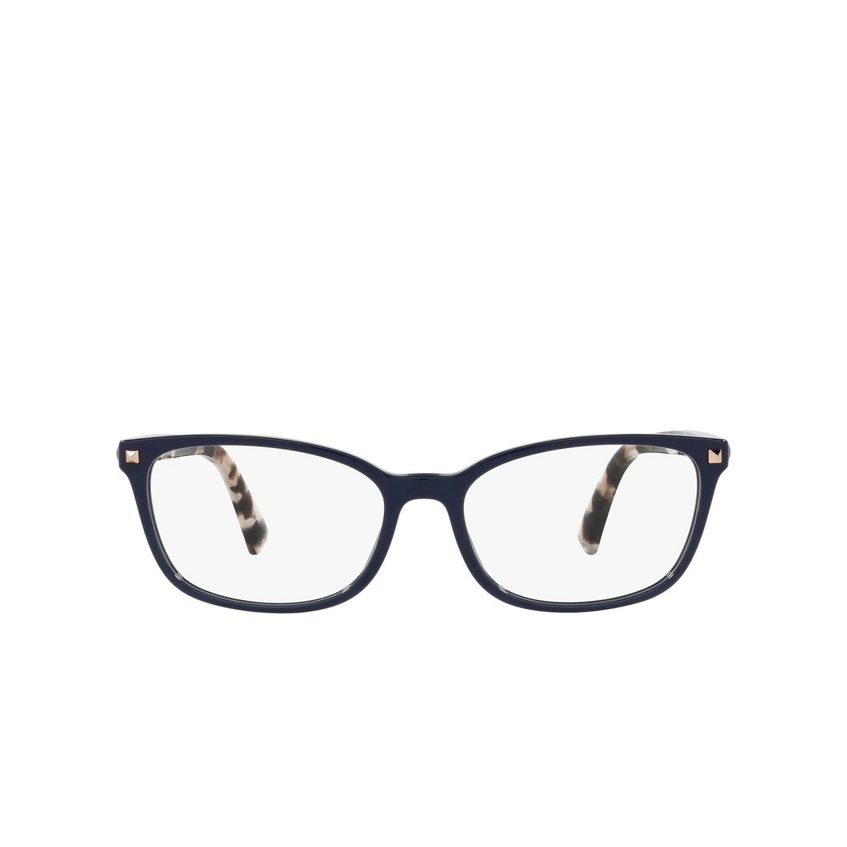 Valentino® Rectangle Eyeglasses: VA3060 color Blue 5034 - front view.