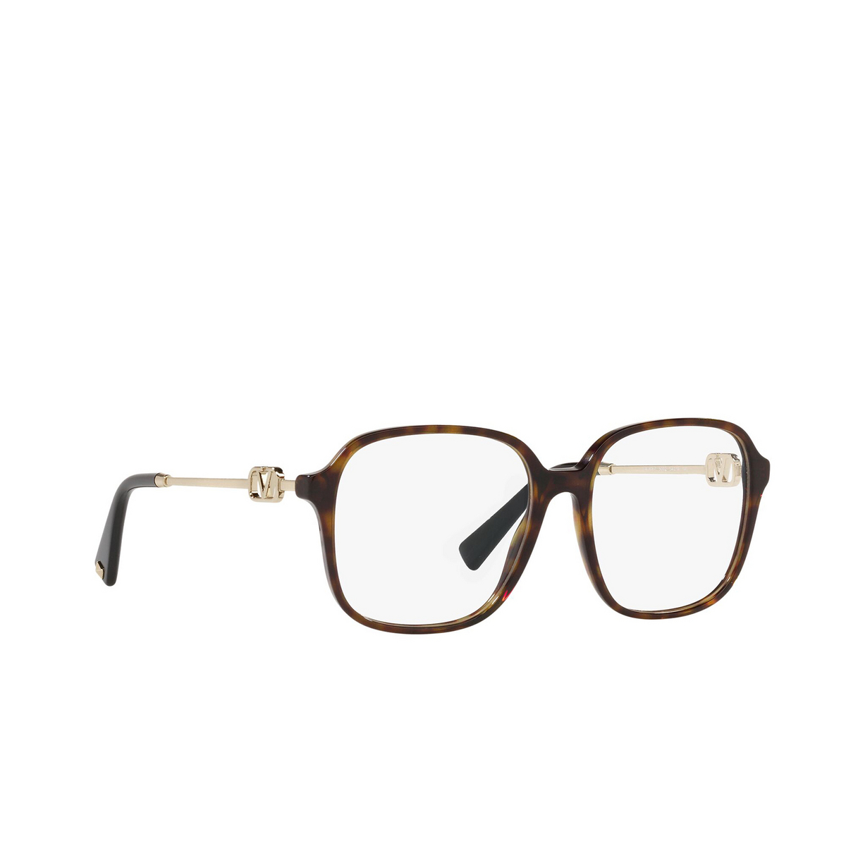 Valentino® Butterfly Eyeglasses: VA3067 color Havana 5002 - three-quarters view.
