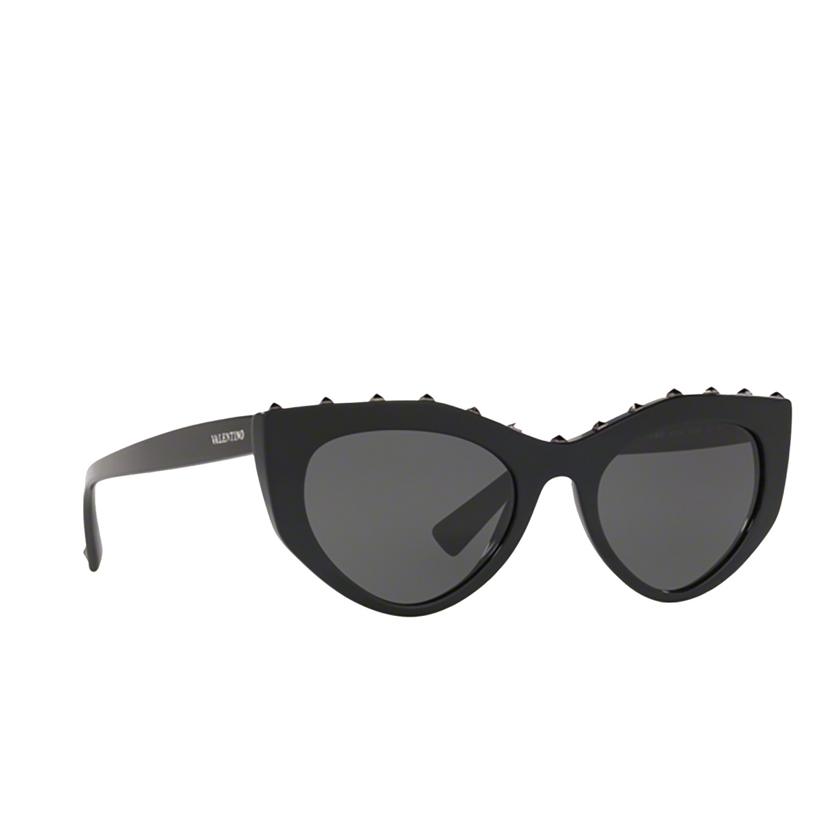 Valentino VA4060 Sunglasses 500187 BLACK - three-quarters view