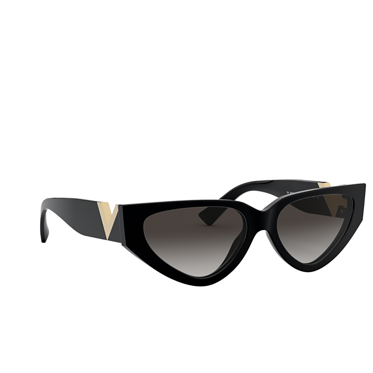Valentino VA4063 Sunglasses 50018G BLACK - three-quarters view