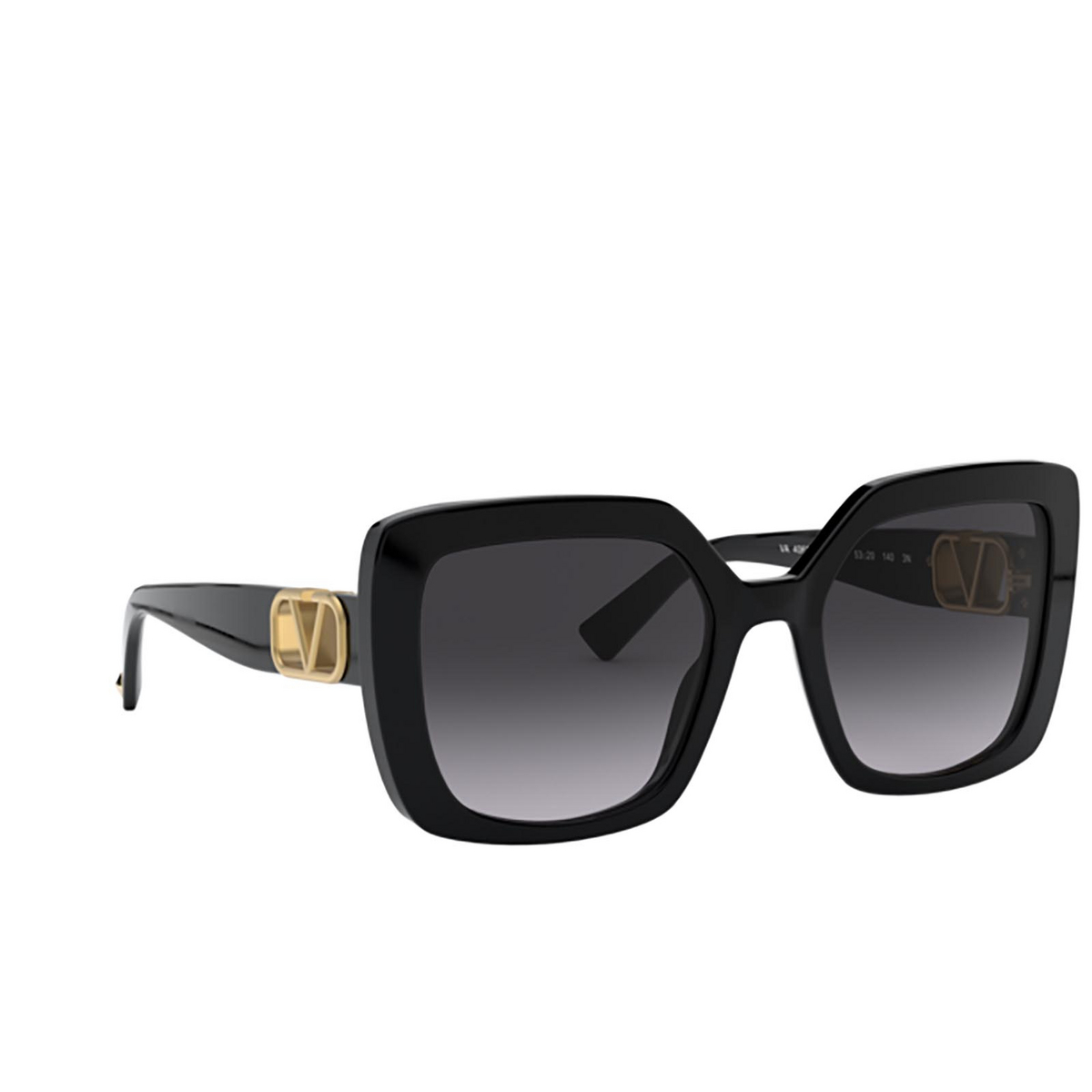 Valentino VA4065 Sunglasses 50018G Black - three-quarters view