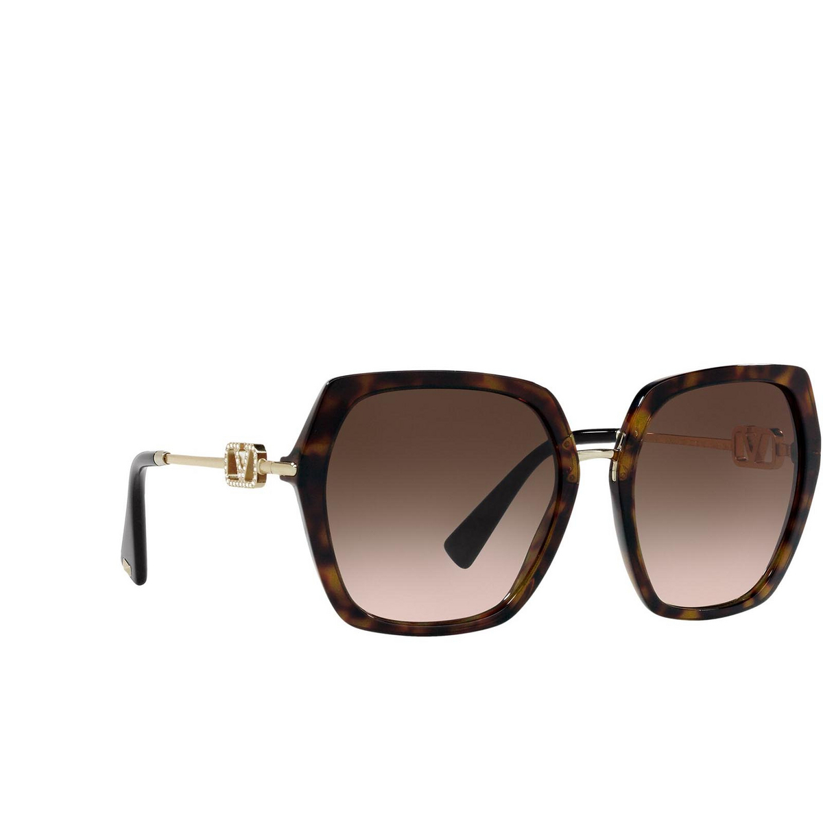 Valentino VA4081 Sunglasses 500213 Havana - three-quarters view