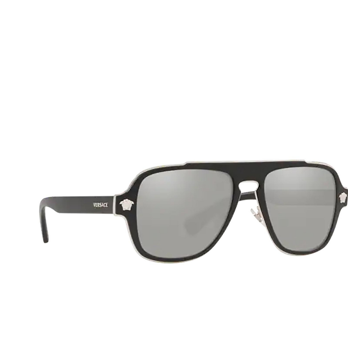 Versace VE2199 Sunglasses 10006G Matte Black - three-quarters view