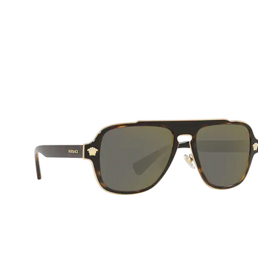 Versace VE2199 Sunglasses 12524T dark havana - three-quarters view