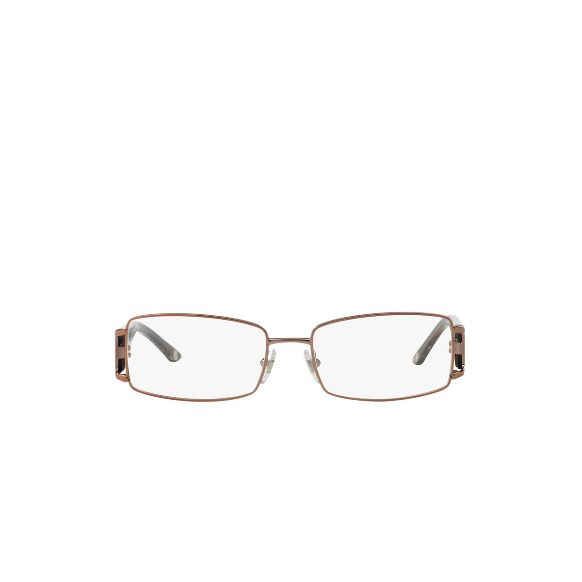 Versace® Rectangle Eyeglasses: VE1163B color Brown 1013 - front view.