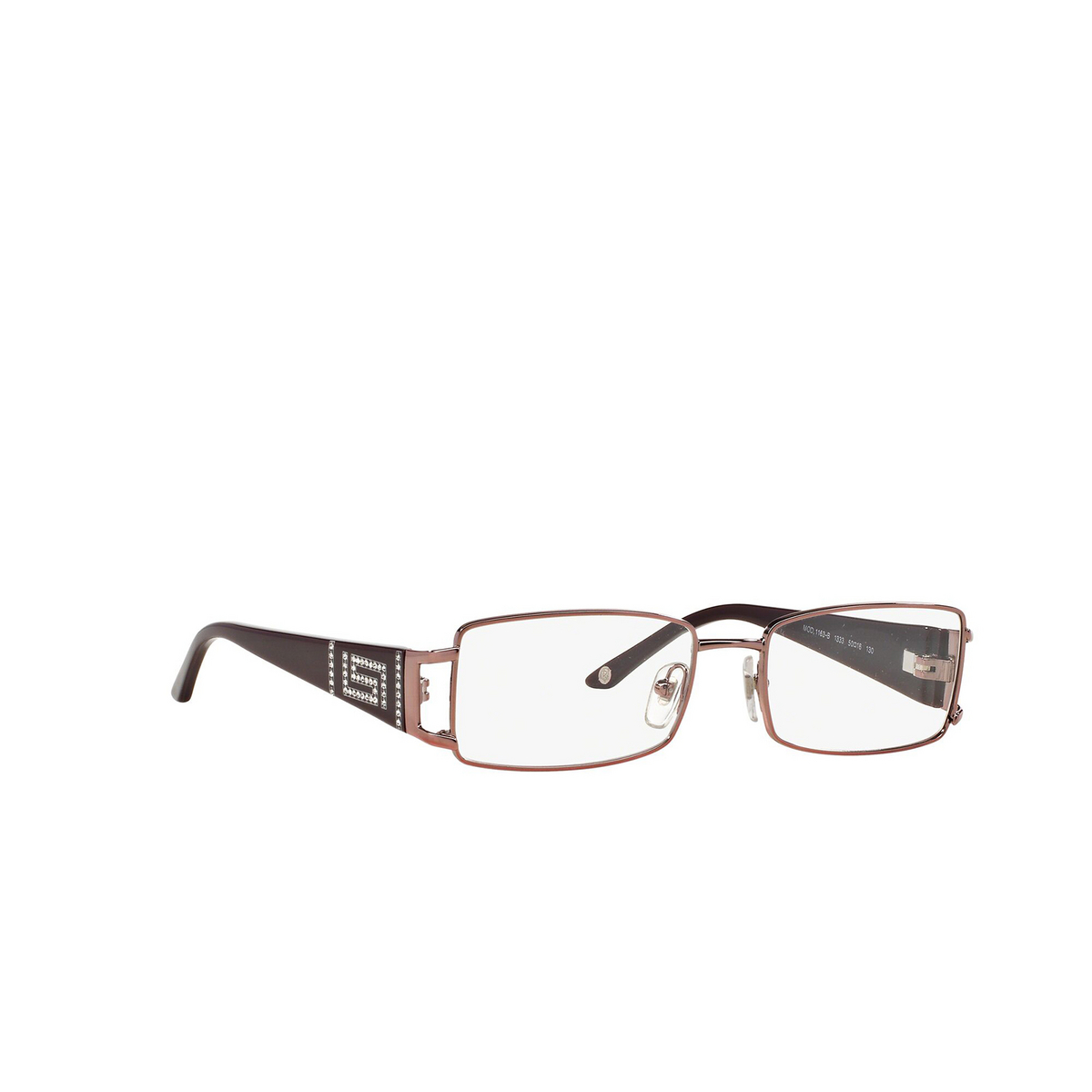 Versace® Rectangle Eyeglasses: VE1163B color Pink Gold 1333 - three-quarters view.