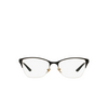 Versace VE1218 Korrektionsbrillen 1342 black / gold - Produkt-Miniaturansicht 1/4