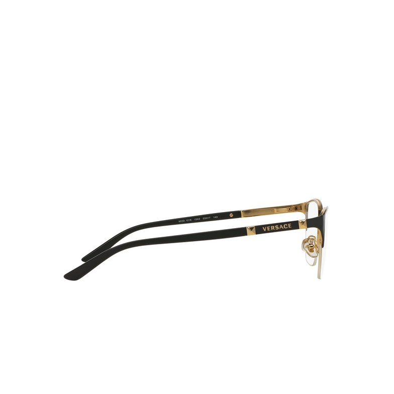 Versace VE1218 Eyeglasses 1342 black / gold - 3/4