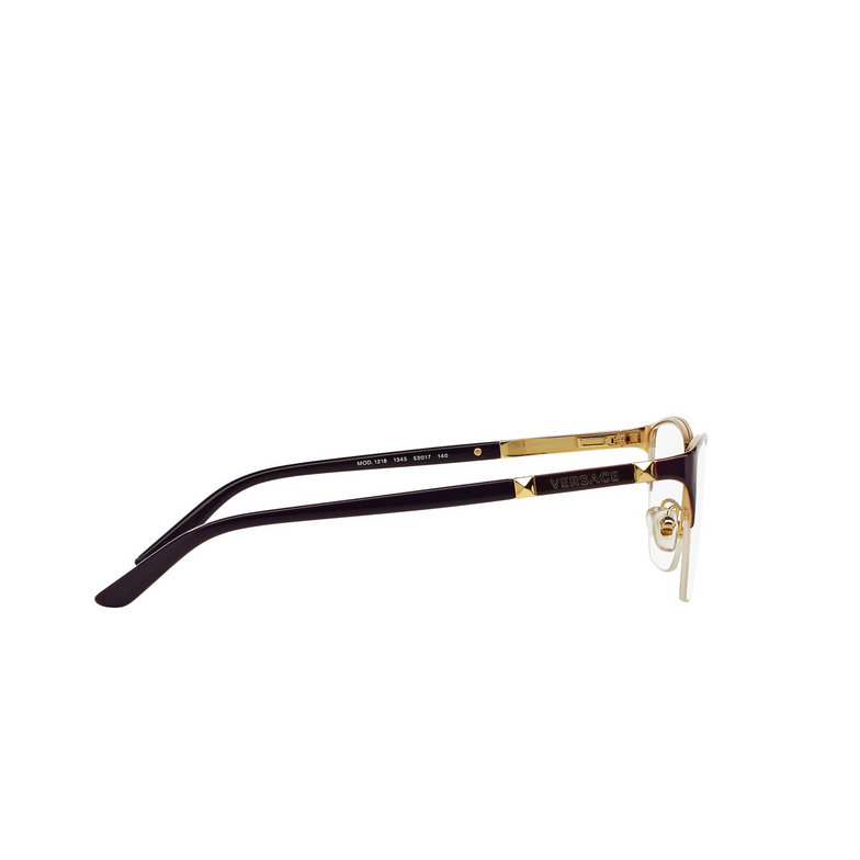 Versace VE1218 Eyeglasses 1345 violet / gold - 3/4