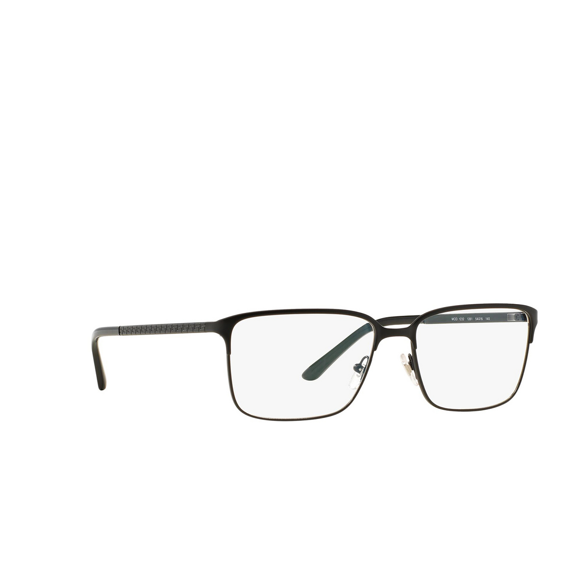 Versace VE1232 Eyeglasses 1261 Matte Black - three-quarters view