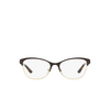 Versace VE1233Q Eyeglasses 1344 brown / pale gold - product thumbnail 1/4