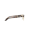 Versace VE1233Q Eyeglasses 1344 brown / pale gold - product thumbnail 3/4