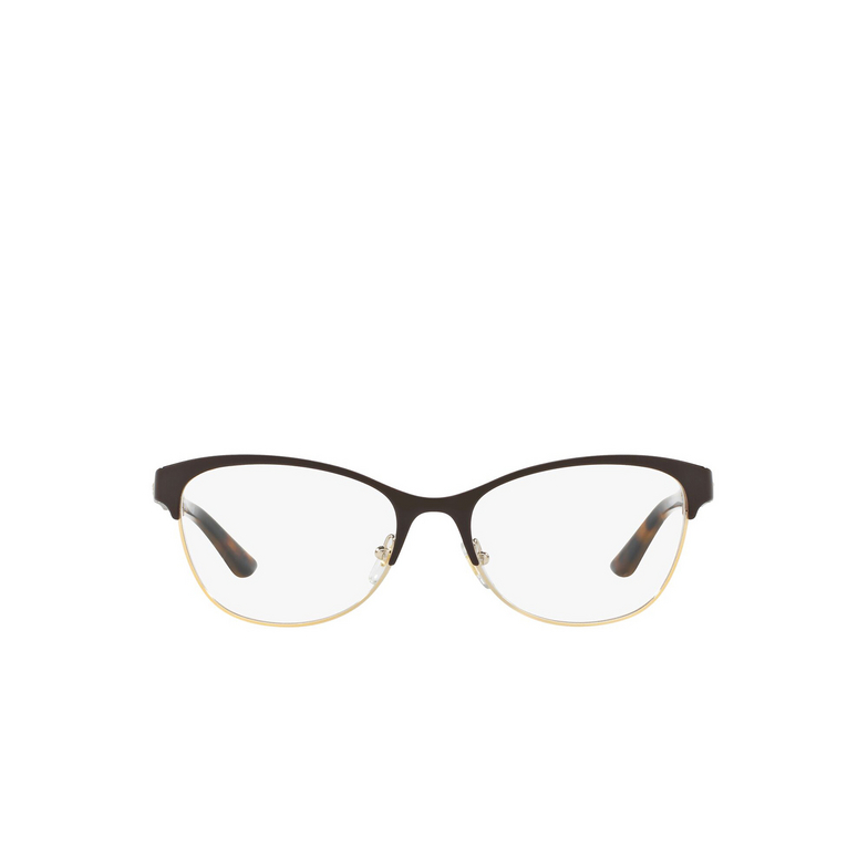 Versace VE1233Q Eyeglasses 1344 brown / pale gold - 1/4