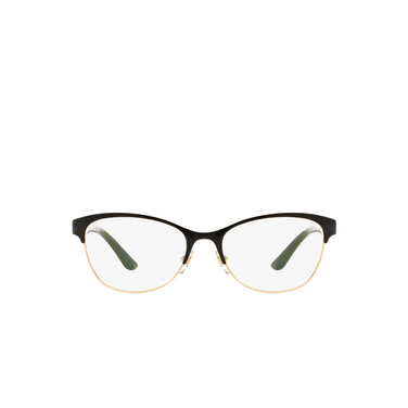 Versace VE1233Q Eyeglasses 1366 black / pale gold - front view