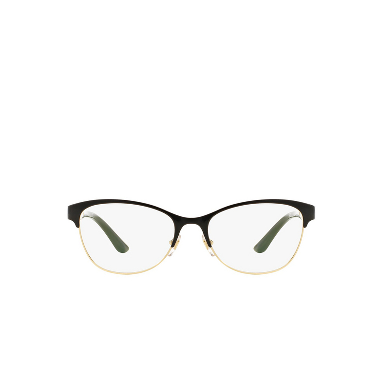 Versace VE1233Q Eyeglasses 1366 black / pale gold - 1/4