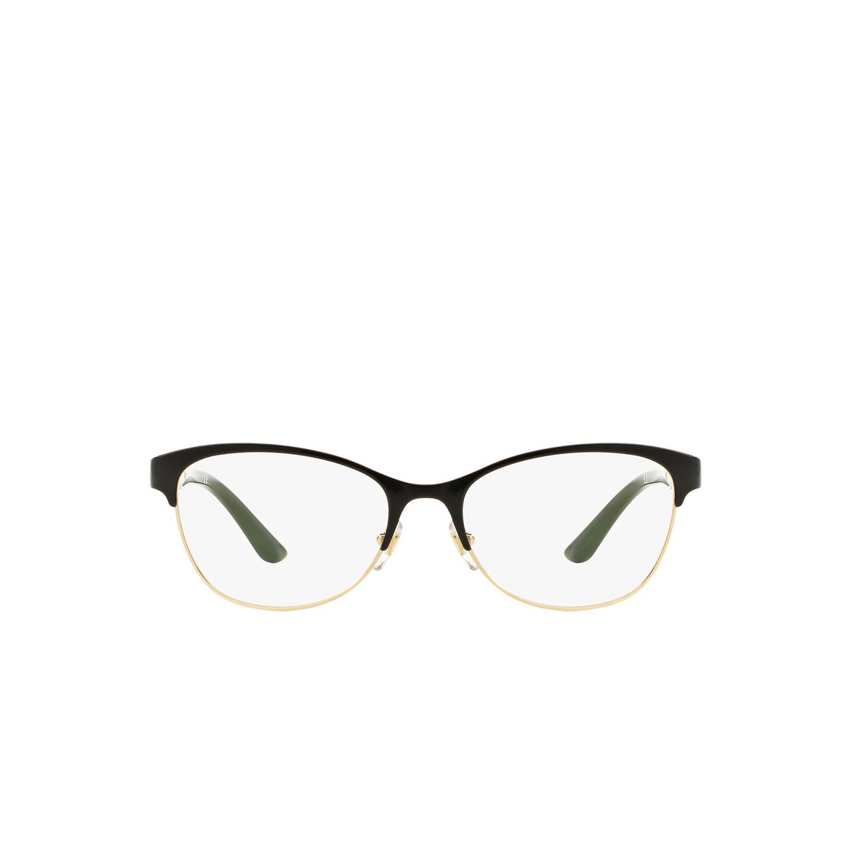 Versace VE1233Q Eyeglasses 1366 Black / Pale Gold - front view