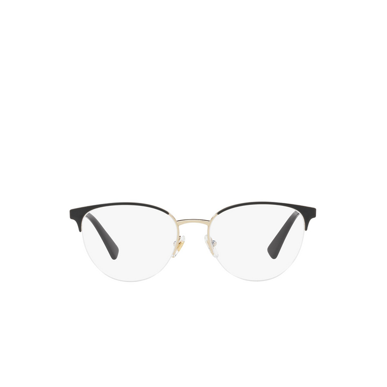Versace VE1247 Eyeglasses 1252 black / pale gold - 1/4