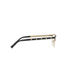 Versace VE1251 Eyeglasses 1366 black / pale gold - product thumbnail 3/4
