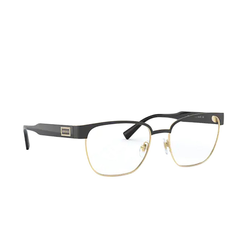 Versace VE1264 Eyeglasses 1436 matte black / gold - 2/4