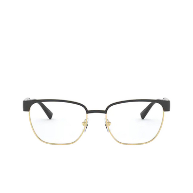 Versace VE1264 Eyeglasses 1436 matte black / gold - front view