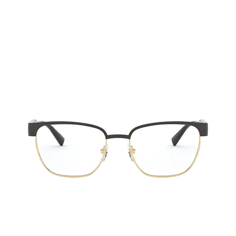 Versace VE1264 Eyeglasses 1436 matte black / gold - 1/4