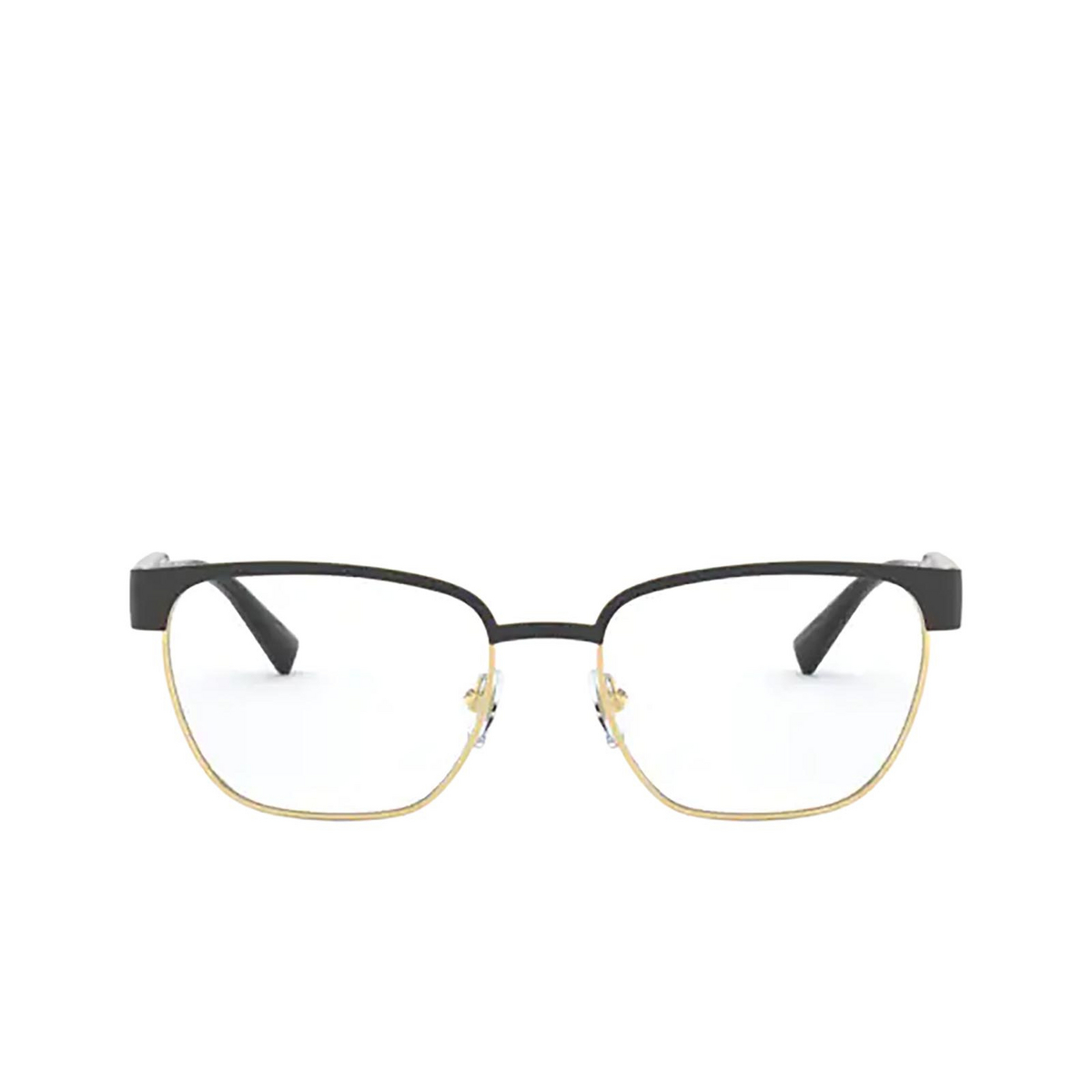 Versace VE1264 Eyeglasses 1436 Matte Black / Gold - 1/4