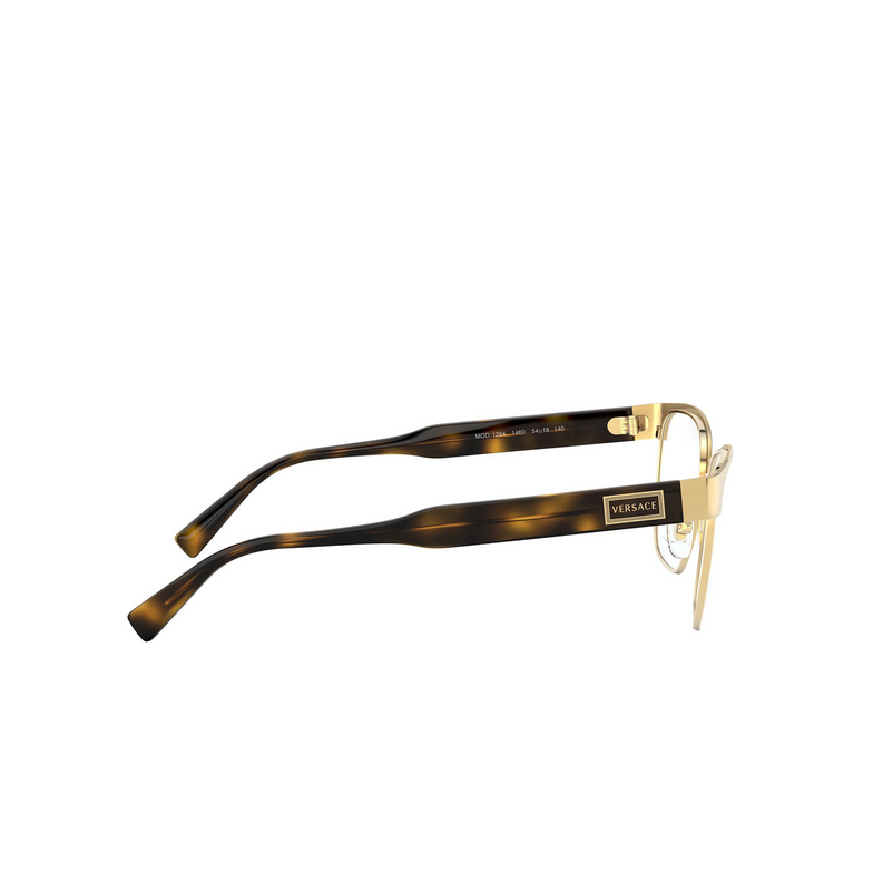 Gafas graduadas Versace VE1264 1460 gold - 3/4