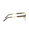 Versace VE1268 Eyeglasses 1261 matte black / gold - product thumbnail 3/4