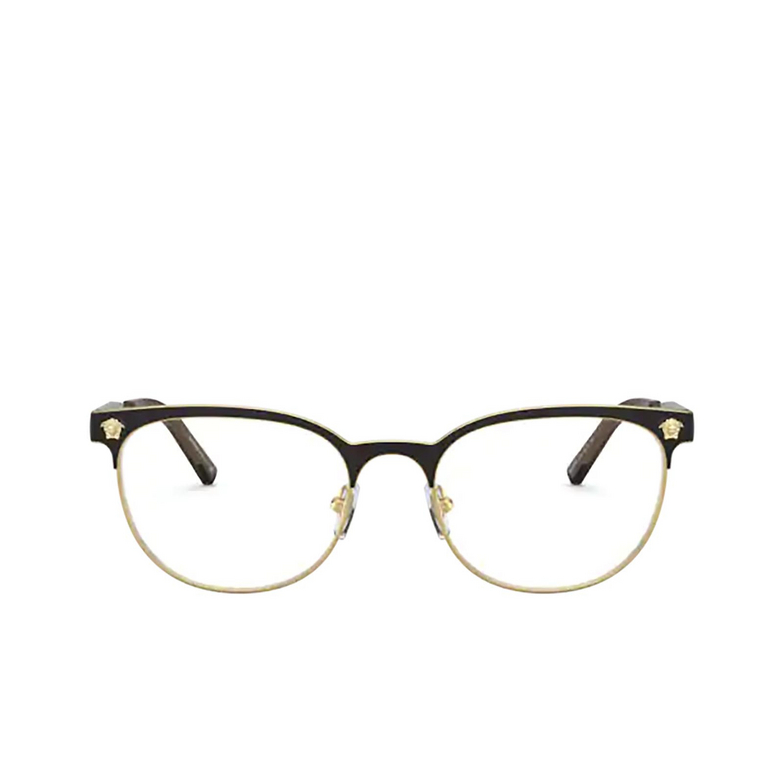 Versace VE1268 Eyeglasses 1261 matte black / gold - 1/4