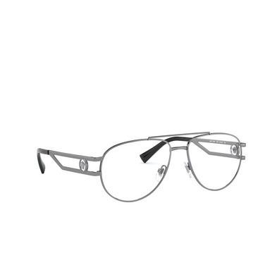 Versace VE1269 Korrektionsbrillen 1001 gunmetal - Dreiviertelansicht
