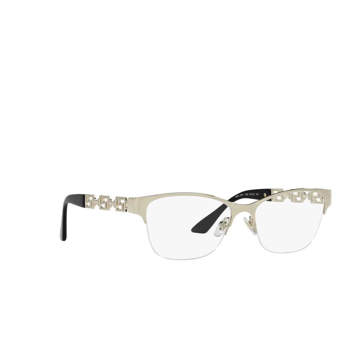 Versace® Cat-eye Eyeglasses: VE1270 color Gold 1002 - three-quarters view.