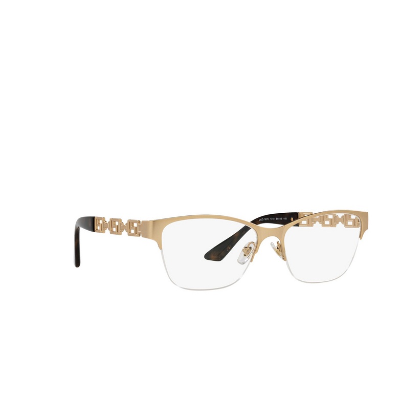 Versace VE1270 Eyeglasses 1410 matte gold - 2/4