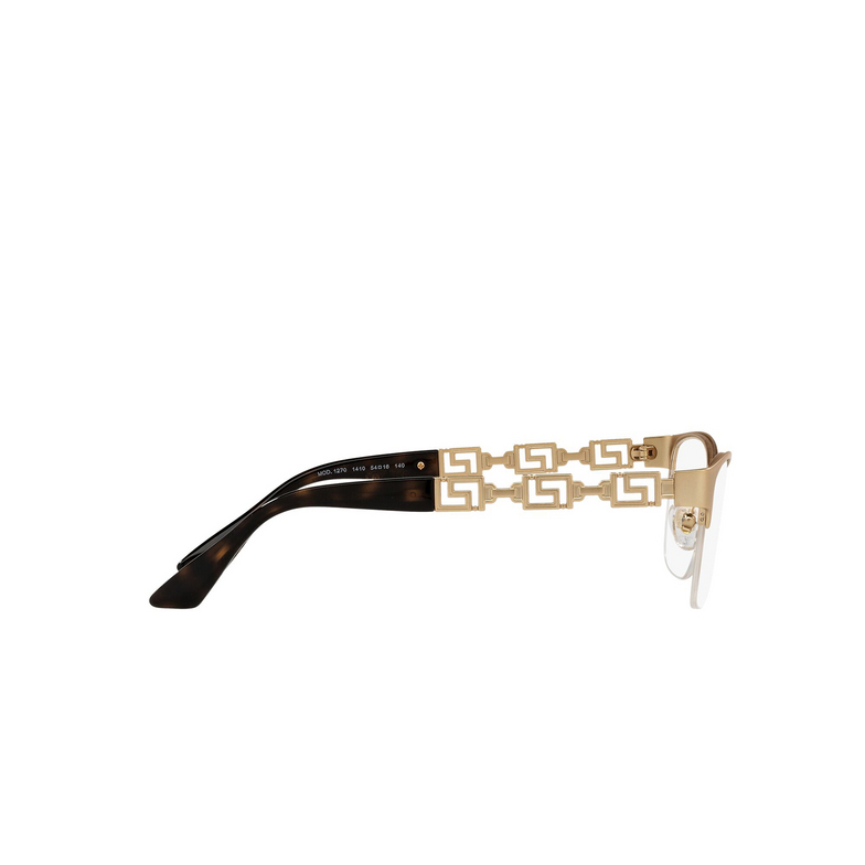 Versace VE1270 Eyeglasses 1410 matte gold - 3/4