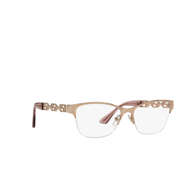 Versace VE1270 Korrektionsbrillen 1412 rose gold - Dreiviertelansicht