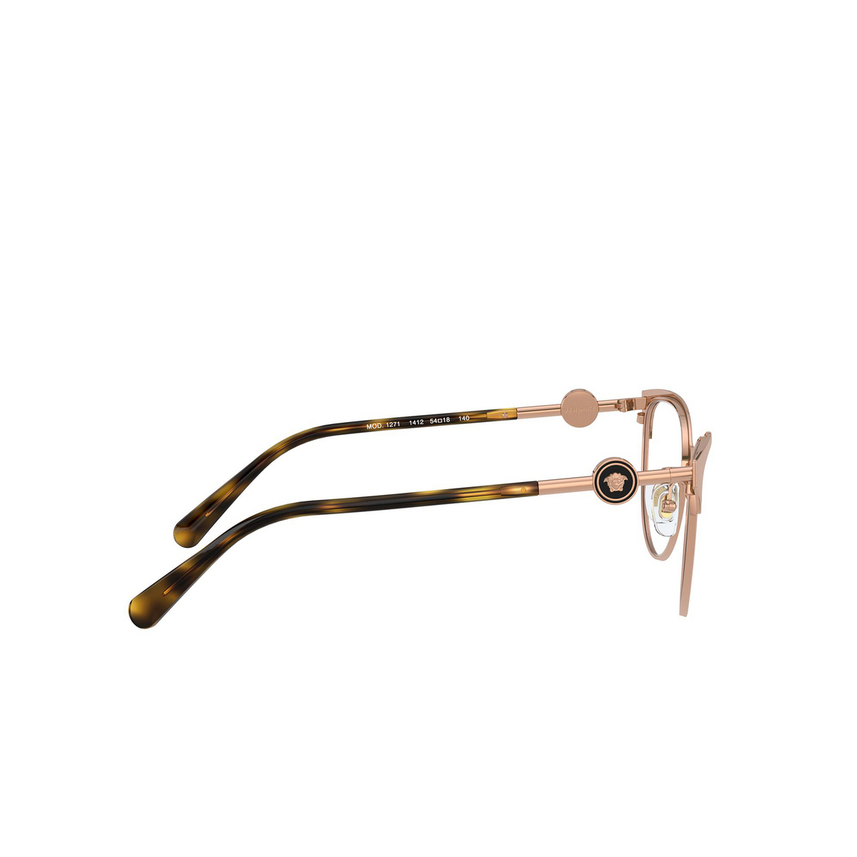Versace VE1271 Eyeglasses 1412 Pink Gold - 3/4
