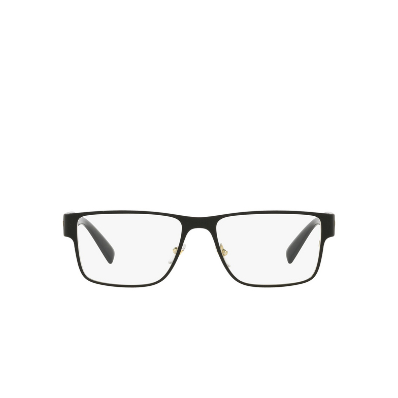 Versace VE1274 Eyeglasses 1436 matte blak / gold - 1/4