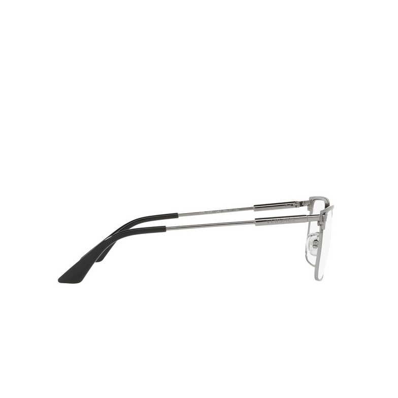 Versace VE1276 Eyeglasses 1262 brushed gunmetal - 3/4