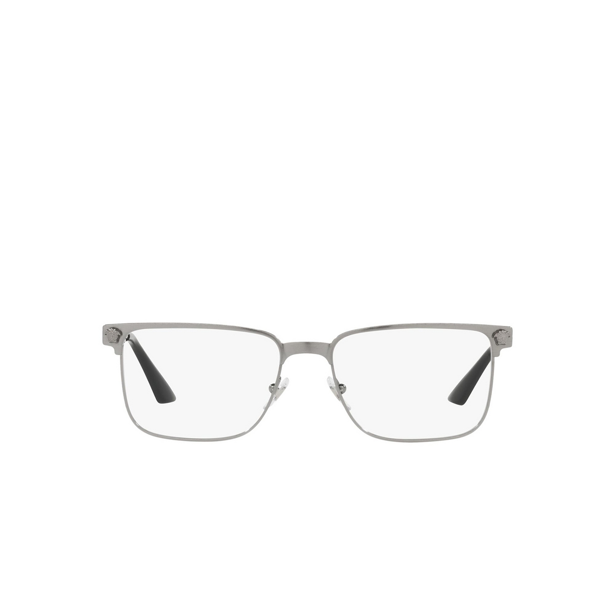 Versace® Rectangle Eyeglasses: VE1276 color Brushed Gunmetal 1262 - front view.