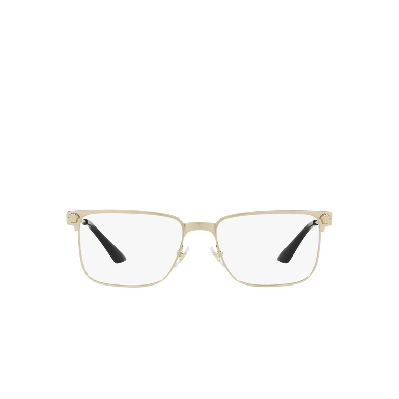 Versace VE1276 Eyeglasses 1339 brushed pale gold - 1/4