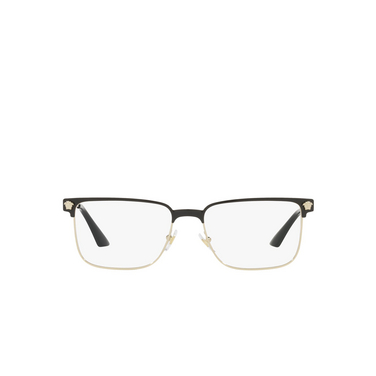 Versace VE1276 Eyeglasses 1371 black / pale gold - front view