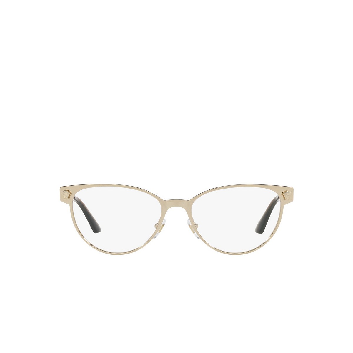 Versace VE1277 Eyeglasses 1252 Pale Gold - front view