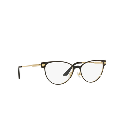 Versace VE1277 Korrektionsbrillen 1433 black / gold - Dreiviertelansicht