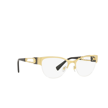 Versace VE1278 Korrektionsbrillen 1352 brushed gold - Dreiviertelansicht