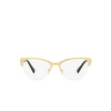 Versace VE1278 Eyeglasses 1352 brushed gold - product thumbnail 1/4