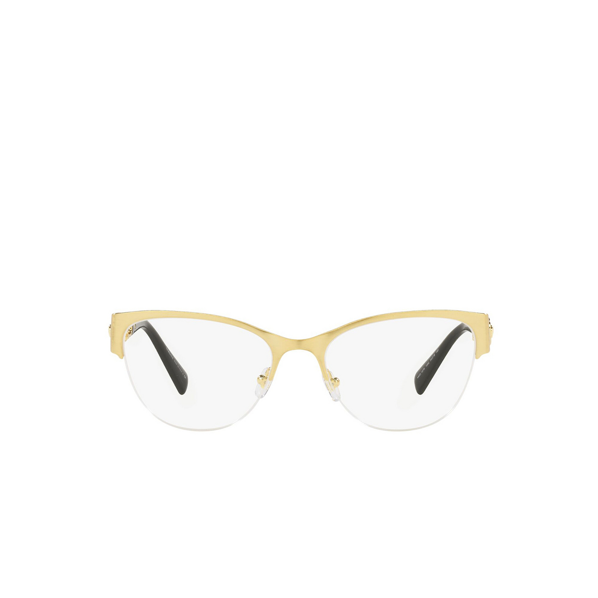Versace VE1278 Eyeglasses 1352 Brushed Gold - front view