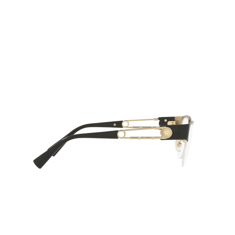 Versace VE1278 Eyeglasses 1433 black / gold - 3/4