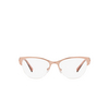 Versace VE1278 Eyeglasses 1475 brushed rose gold - product thumbnail 1/4