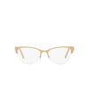 Versace VE1278 Korrektionsbrillen 1476 beige / pale gold - Produkt-Miniaturansicht 1/4