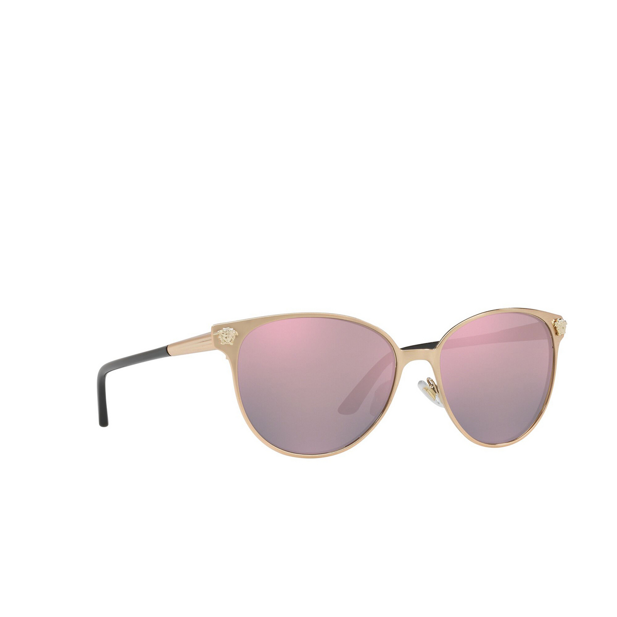 Versace VE2168 Sunglasses 14095R Pink Gold - three-quarters view